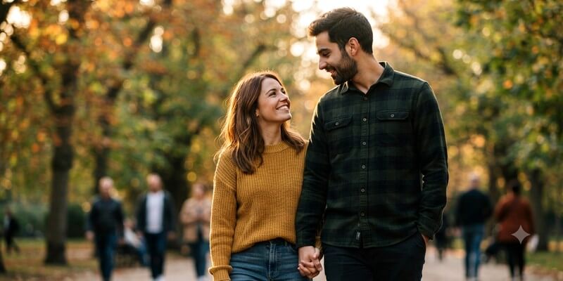Couple qui se balade