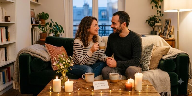 Ambiance romantique à la maison