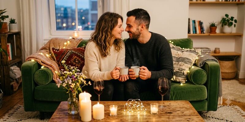 Une ambiance romantique et chaleureuse à la maison